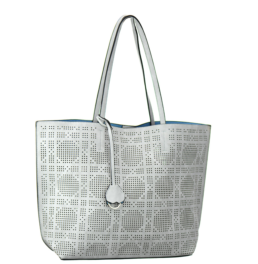 Light Grey Leather Tote Bags | SEMA Data Co-op