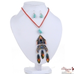 Fashion Necklace & Earring Combo w/ Stone Accent