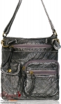 Designer Inspired Deluxe Messenger Bag w/ Multiple Front Pockets