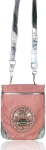 Designer Inspired Deluxe Messenger Bag w/ Chic Crown Emblem
