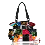 Designer Inspired Stylish Patchwork Hobo Bag w/ Stunning Belt Design