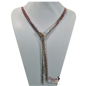 Fashion Necklace Chains w/ Rhinestone Accents