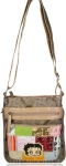 Original Betty Boop Patch Work Messenger Bag w/ Betty Boop Faceplate