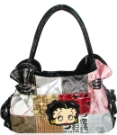 Betty Boop Original Patch East/West Handbag w/ Betty Emblem in Front