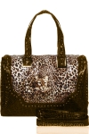 Designer Inspire Animal Print Bag w/ Cute Tiger Picture On Front