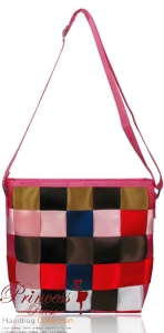 Designer Inspired Seat Belt-woven Tote Bag w/ Adjustable Handle