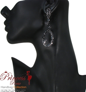 Fashionable Earrings w/ Crystal Rhinestone