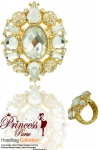 Fashionable Ring Accent w/ Crystal Rhinestone