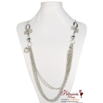 Fashionable Chain Necklace w/ Silver Chain Accent