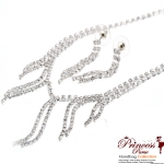 Fashion Necklace And Earring Combo w/ Rhinestone Accent
