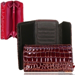 Designer Inspired Crocodile Skin Wallet