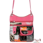 Animal Skin Signature Patchwork Messenger Bag