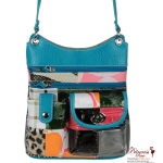 Animal Skin Signature Patchwork Messenger Bag