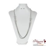14.5" Ultra Stylish Necklace w/ Chic crystals adornments