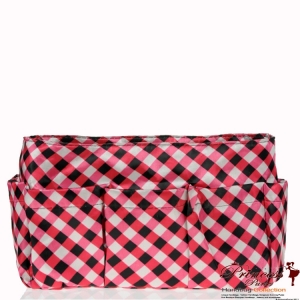 Fashionable Checkers Print Purse Organizer