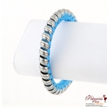 Stylish Fashionable Bangles w/ Gold Tone Hardware Accent (RVB9180)