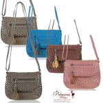 Package Sale!!! (6pcs) Designer Inspired Messenger Bag w/ Front Zipper Pocket