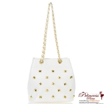 Designer Inspired Handbag w/ Gold Tone Studs