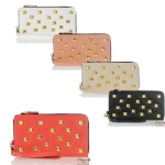 Package Sale!!! (6 pcs) Designer Inspired Wallet w/ Gold Tone Studs Accent
