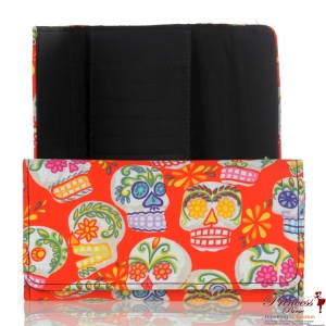 Hand Made Wallet w/ Skulls Accent