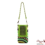 Fashionable Cellphone Holder w/ Flora And Crystal Accent