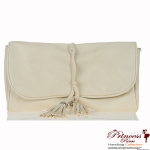 Designer Inspired Clutch Bag w/Tassels and Shoulder Strap
