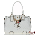 Designer Inspired Handbag w/ Tassel And Rhinestone Accent