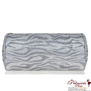 Cylinder Animal Print Cosmetic Bag