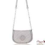Designer Inspired Messenger Bag w/ Rhinestone Accent
