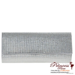 Stylish  Sparkly Clutch w/  Rhinestone Accent And Detachable Shoulder Strap