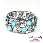 Pretty And Sparkly Stretch Bracelet w/ Pearl And Rhinestone Accents