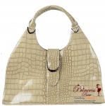 New Designer Inspired Crocodile Skin handbag/ Fold Over Magnet Closure