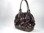 Designer Inspired shiny animal skin print in drawstring design