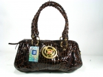Cadillac Original Embossed Croco Zippered Satchel