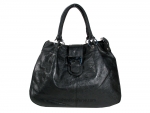 Gucci Inspired Desert Chic Bowler's Style Totebag with Large Buckle