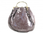 Prada Inspired "Oversized Evening Bag" with Gold-toned Metal Handle