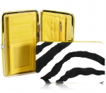 Designer Inspired Zebra Print Fashion Wallet w/ Snap Closure