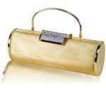 Designer Inspired Compact Evening Bag w/ Smooth Silk Texture