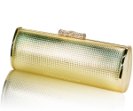 Designer Inspired Fab Slim Evening Bag w/ Elegant Round Texture