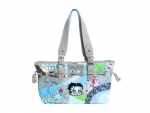 Betty Boop Original Patch Tote w/ Stencil Drawstring