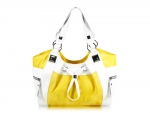 Designer Inspired Voguish Hobo Handbag w/ Cool Dangling Ribbon and Square Metal Studs