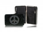 Designer Inspired Wallet w/ Cool Peace Sign Logo