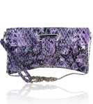 Designer Inspired Snakeskin Clutch Purse w/ Detachable Wristlet