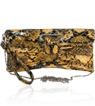 Designer Inspired Snakeskin Clutch Purse w/ Detachable Wristlet