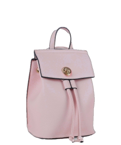 Fashion Convertible Drawstring Backpack 87646 Blush