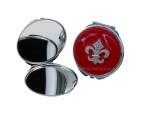 Fashionable Compact Mirrors w/ Charming Fleur de Lys Embellishment