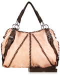 Designer Inspired Hobo Handbag w/ Cool Stitching Design