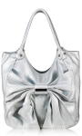 Designer Inspired Leatherette Hobo Bag w/ Cool Ribbon Embellishment