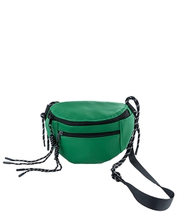 Pu Leather Fanny Pack BA320106 GREEN