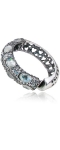 2.0" Fashion Bangle w/ Stylish Stoned Diamond Embellishment